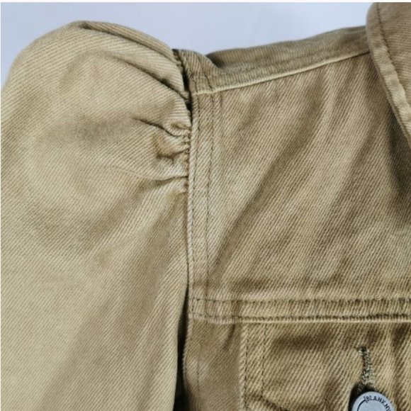 Blank NYC Cropped Jean Jacket with Puffed Sleeves - Picture 5 of 9